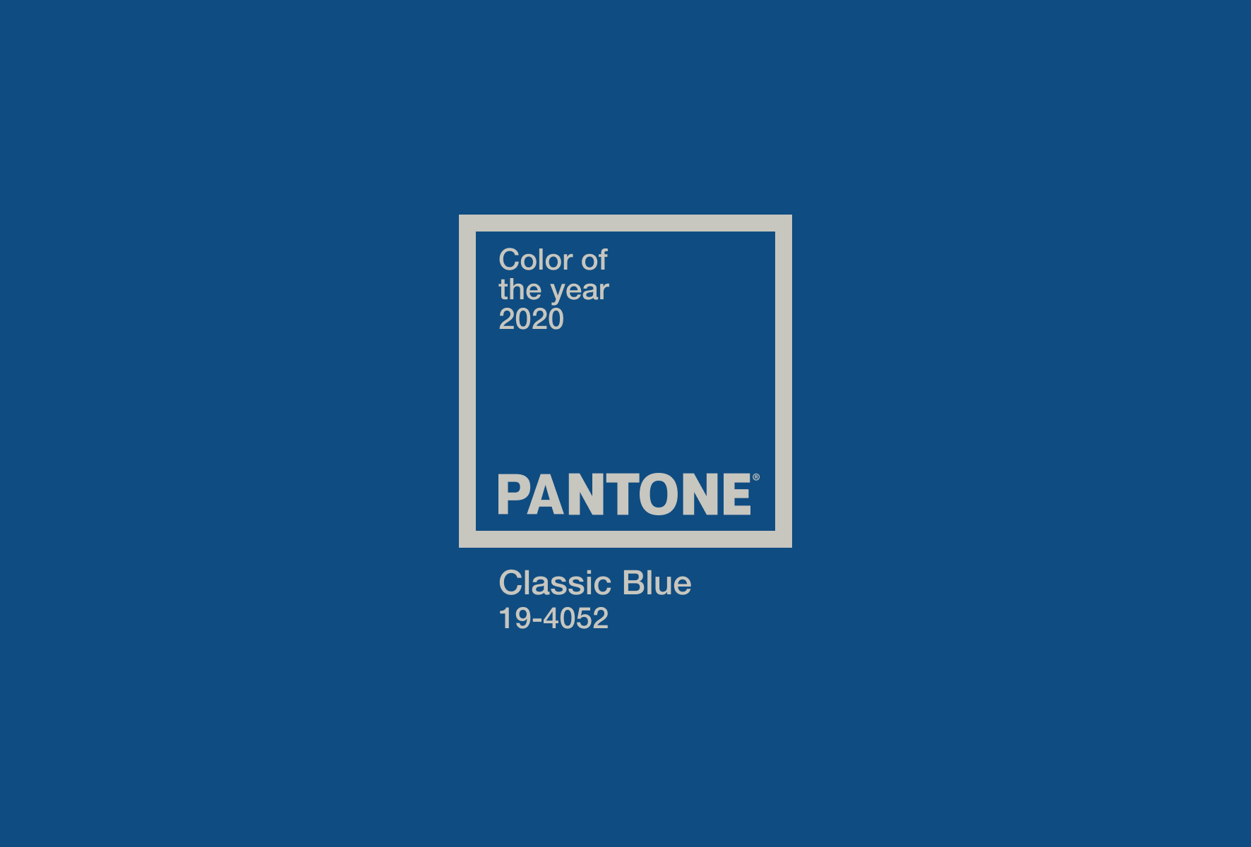 Pantone Color Of The Year 2020 - Classic Blue